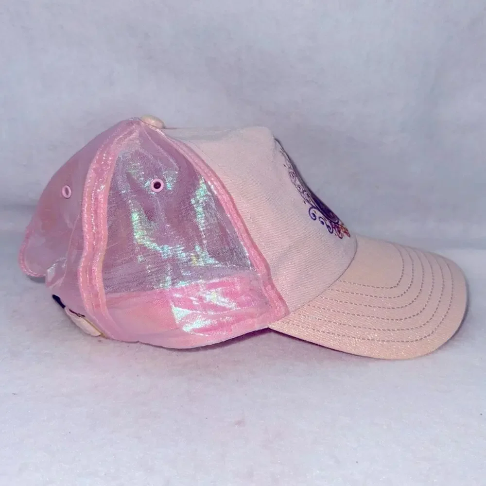 Adult Walt Disney World 50th Anniversary Baseball Cap Iridescent Pink